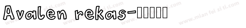 Avalen rekas字体转换